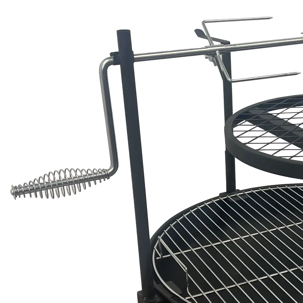 Wood-Burning Fireplace rotisserie