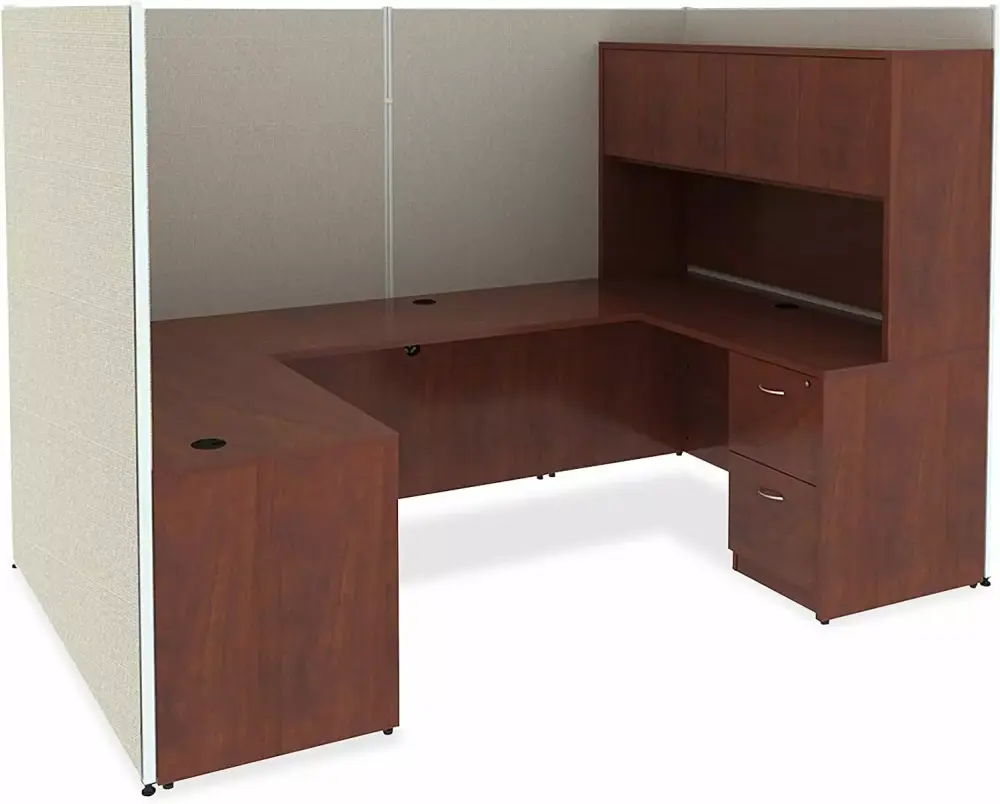 Free Standing Fixed Pedestals Cherry Office and Home Storage Chansong