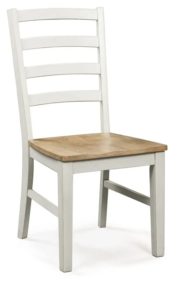 Purlaney - Dining Room Side Chair (Set 2) - Antique Ivory / Natural