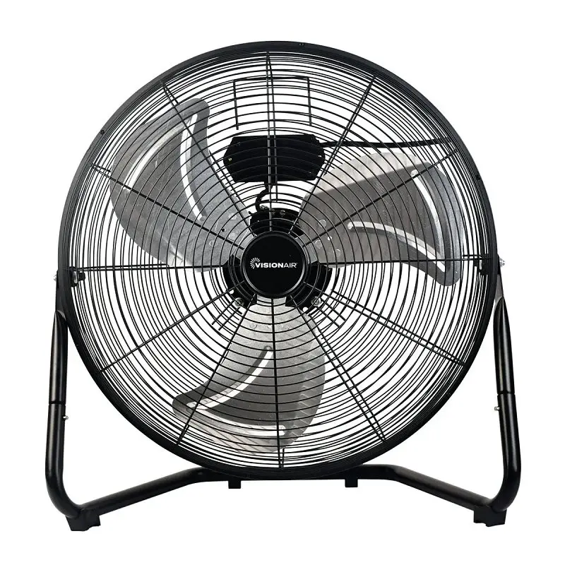 VisionAir 1VAFHV20 High-Velocity Floor Fan Aircraft-grade Oil Bearing Motor, 120 V, 20 Dia Blade, 3-Speed