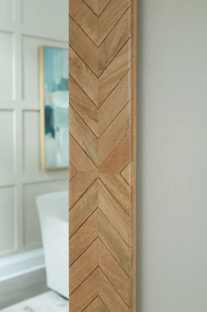 Hexagon Cluster Waylane - Floor Mirror - Chocolate