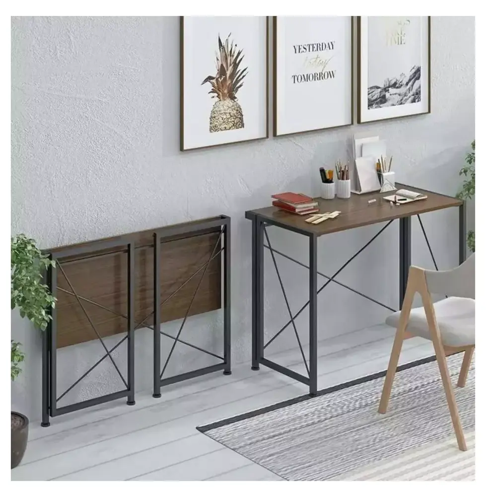 FENG20 Folding Desk Home Office Desk PC Laptop Study Writing Table Computer Desk
