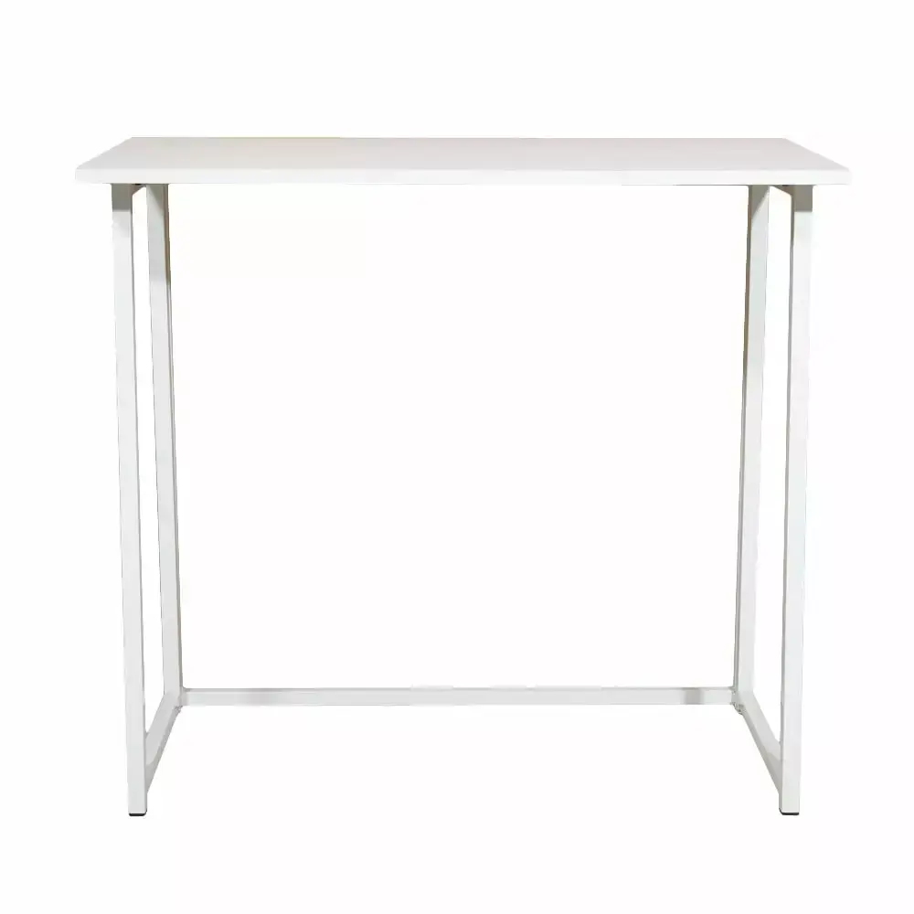 Knocbel Simple Design Collapsible Computer Desk Wooden Tabletop & Sturdy Metal Frame Portable Space-saving Home Study Tabl...