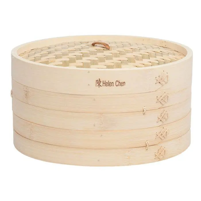 Stainless Steel Helen's Asian Kitchen Bamboo-based Steamer Lid - 12in