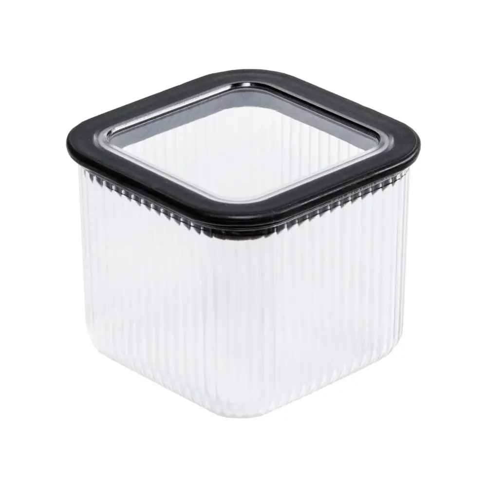 Branq kitchen container, food, 0.7 l, glass black seal, Neroli
