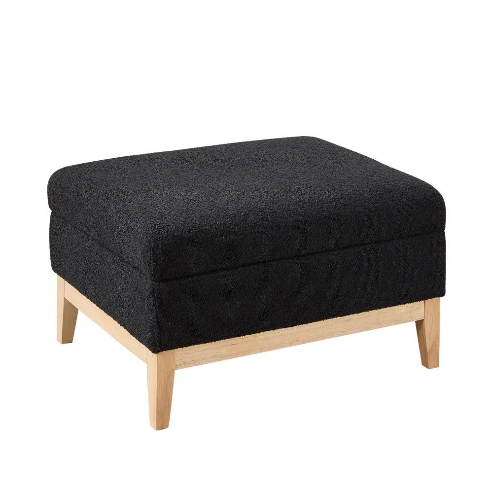 Upholstered Storage Ottoman Flip-over Lid Coffee Table, Foot Stool
