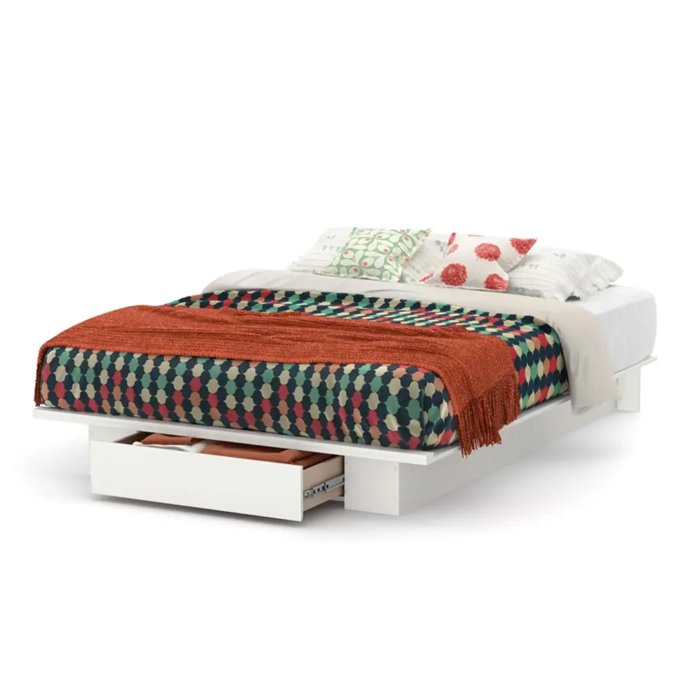 Holland DoubleQueen Platform Bed drawer - Pure Alabaster