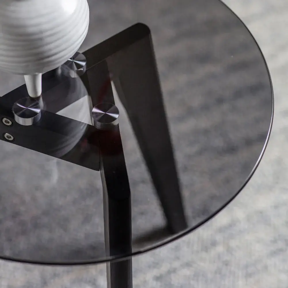 Blair Round Side Table - Midnight