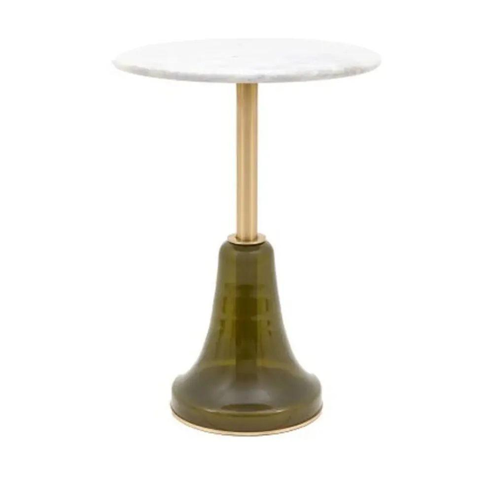 Bristol Marble Round Side Table - Dusk