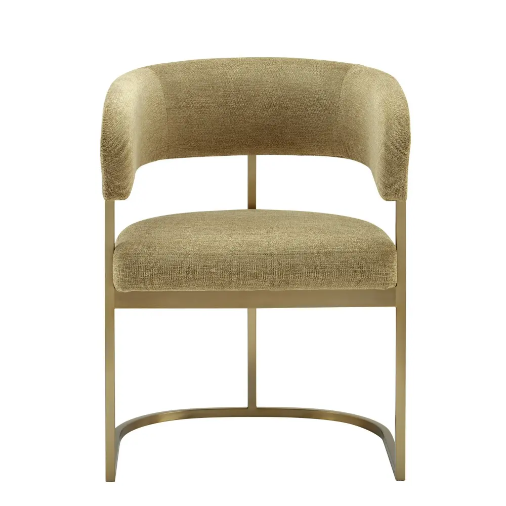 Modrest Sebastian - Current Brown Fabric + Antique Brass Dining Chair Assembly Tools