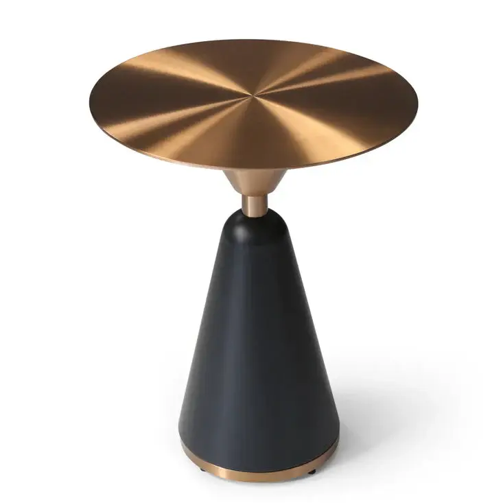 Osimo Round Side Table - Jet-black Compatible IKEA Kallax