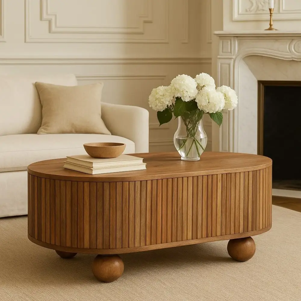 Soba - Ball Lid Up Coffee Table - Oak
