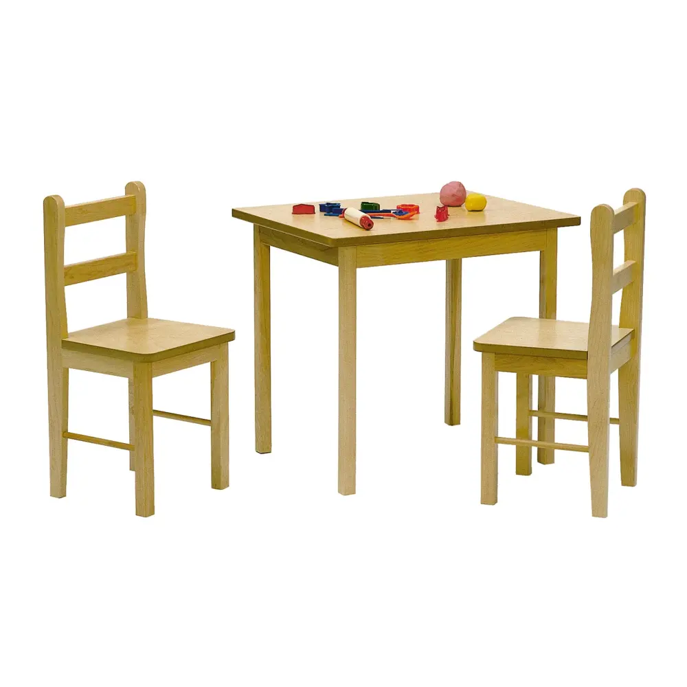 Table And Chair Adjust - Natural