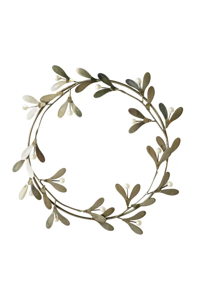 Mistletoe Wreath - Antique Aurum Timer Function