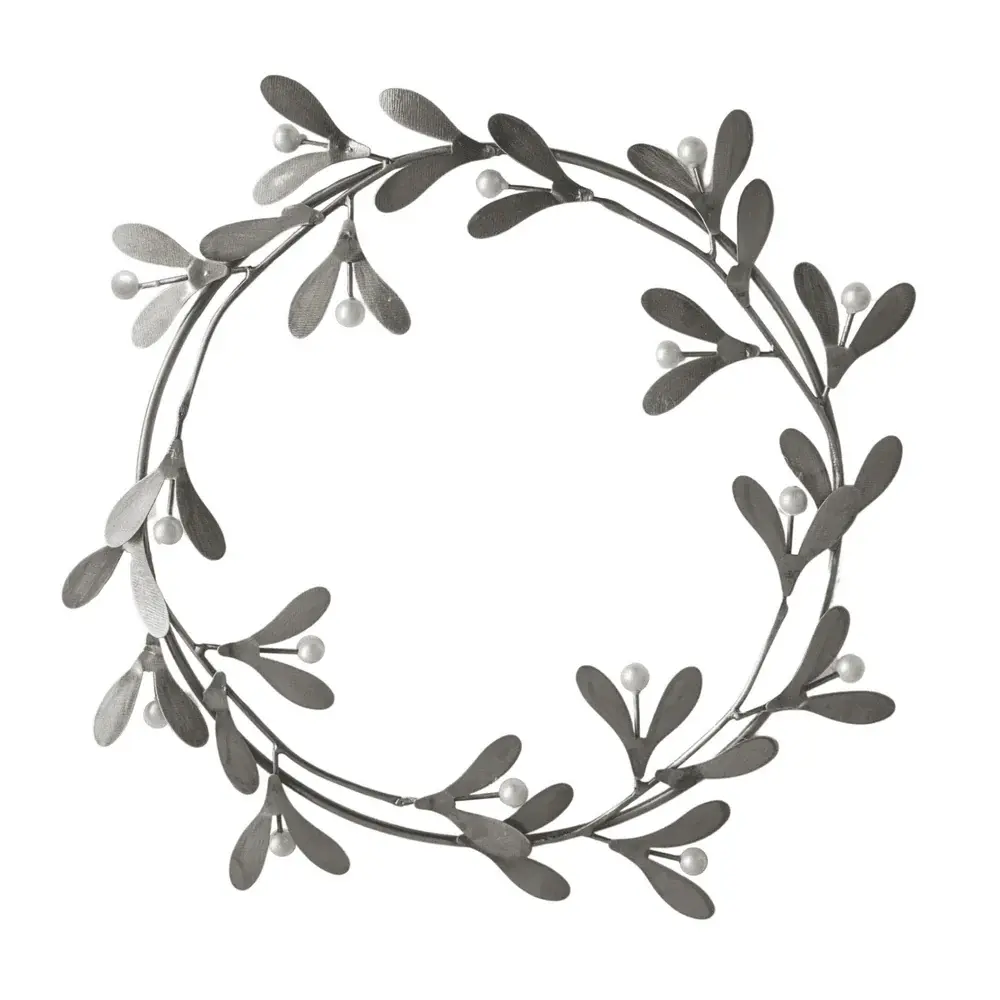 Mistletoe Wreath - Galvanised 2-Pack Wreaths