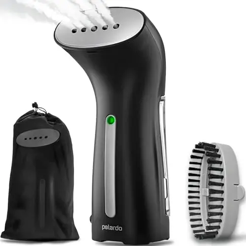 Steamer Clothes, Hand Held Portable Travel Garment Steamer, Alloy Steam Head, 25s Heat Up, Pump System, Mini Size, Handhel...
