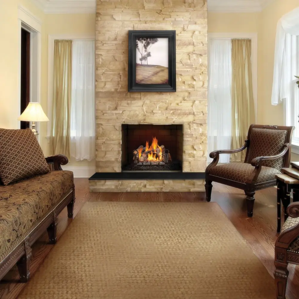 Fiberglow™ 18 Gas Log Adjust, Natural Gas, Electronic Ignition