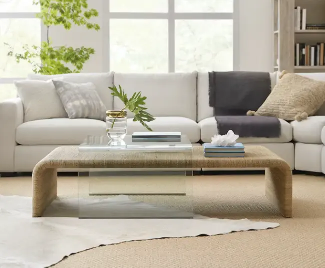 Amani Rope & Glass Cocktail Table