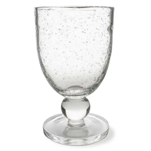 Bubble Glass Goblet - Glass-like