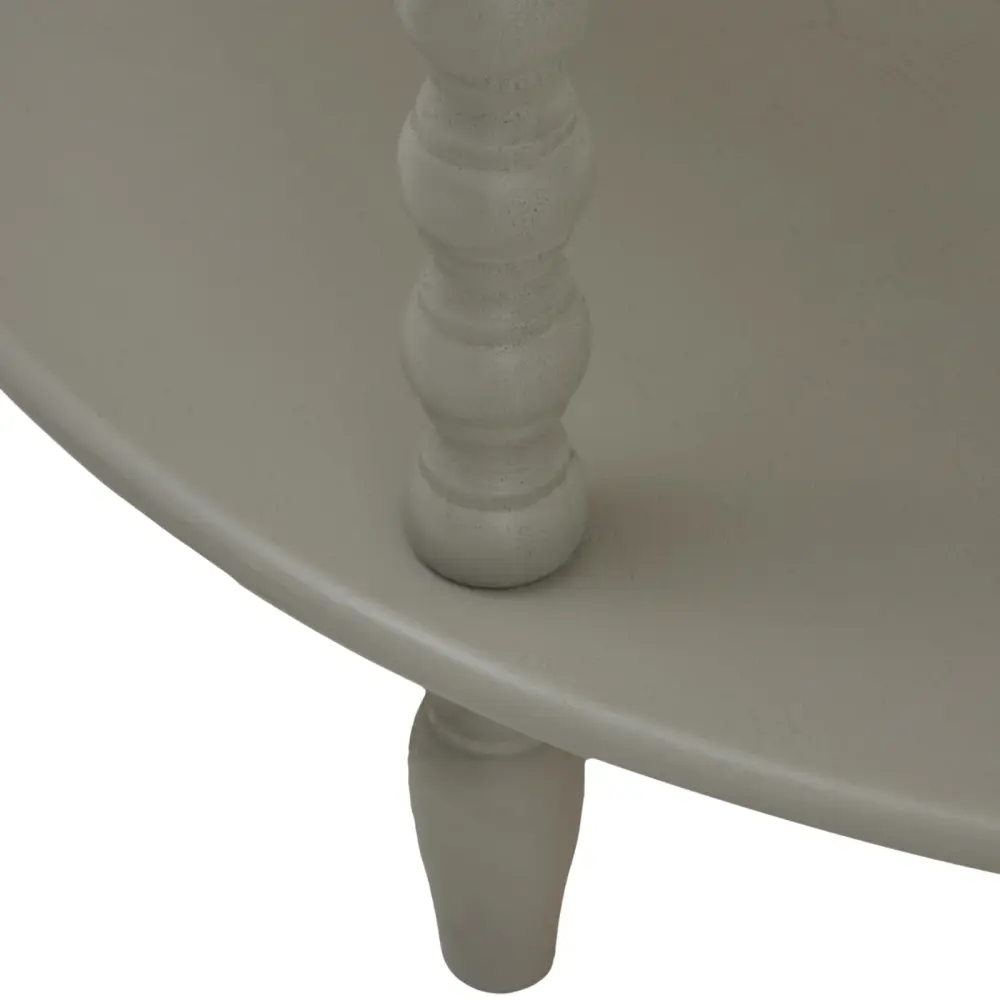 Camden Collection Half Moon 3 Tier Table - Grey