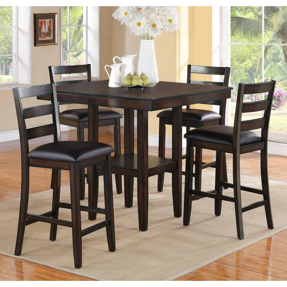 Diamond Modern Furniture CM Tahoe 5 pc Counter Height Dinette 2630SET