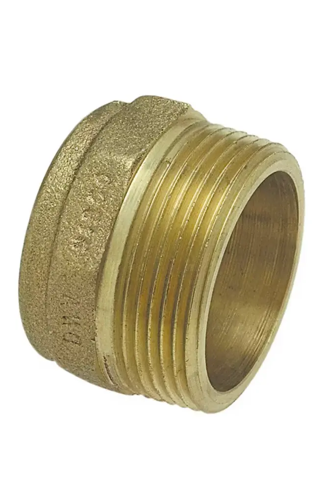Everbilt 1-1/2 . Bronze DWV Copper Cup x MIP Male Adapter Fitting Unused