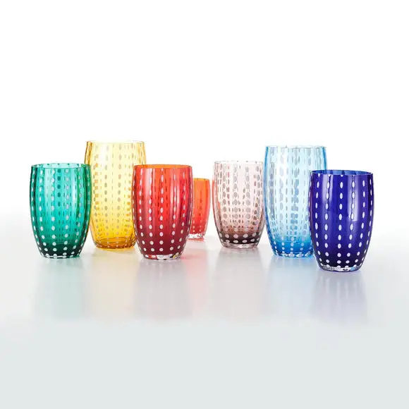 Perle Colored Beverage Glass, Place 2