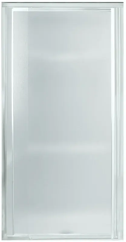 Sterling 1500D-27S Shower Door, 24 to 27-1/2 W, 65-1/2 H, Tempered Glass, Embossed Glass, Framed Frame