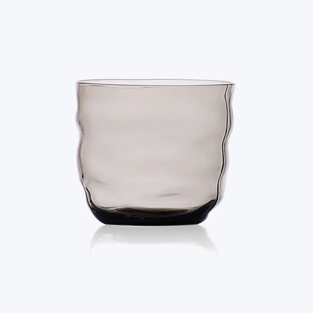 Waves Tumbler Glass, Grey