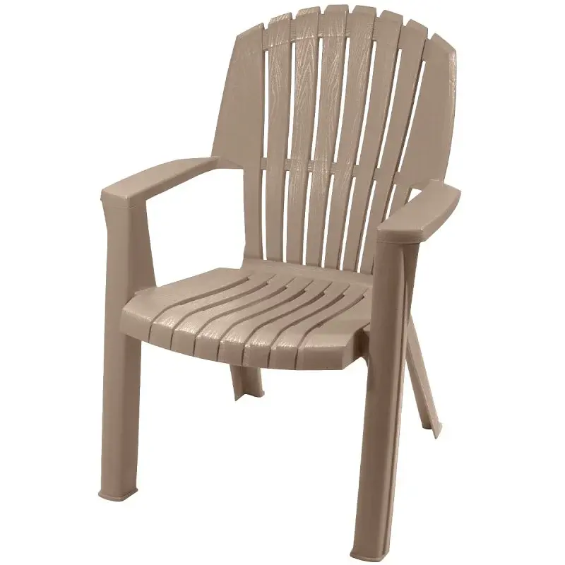 Gracious Living 11086-18 Cape Cod Chair, 28-1/2 W, 28-1/2 D, 37-3/4 H, Polypropylene, Sand Stone
