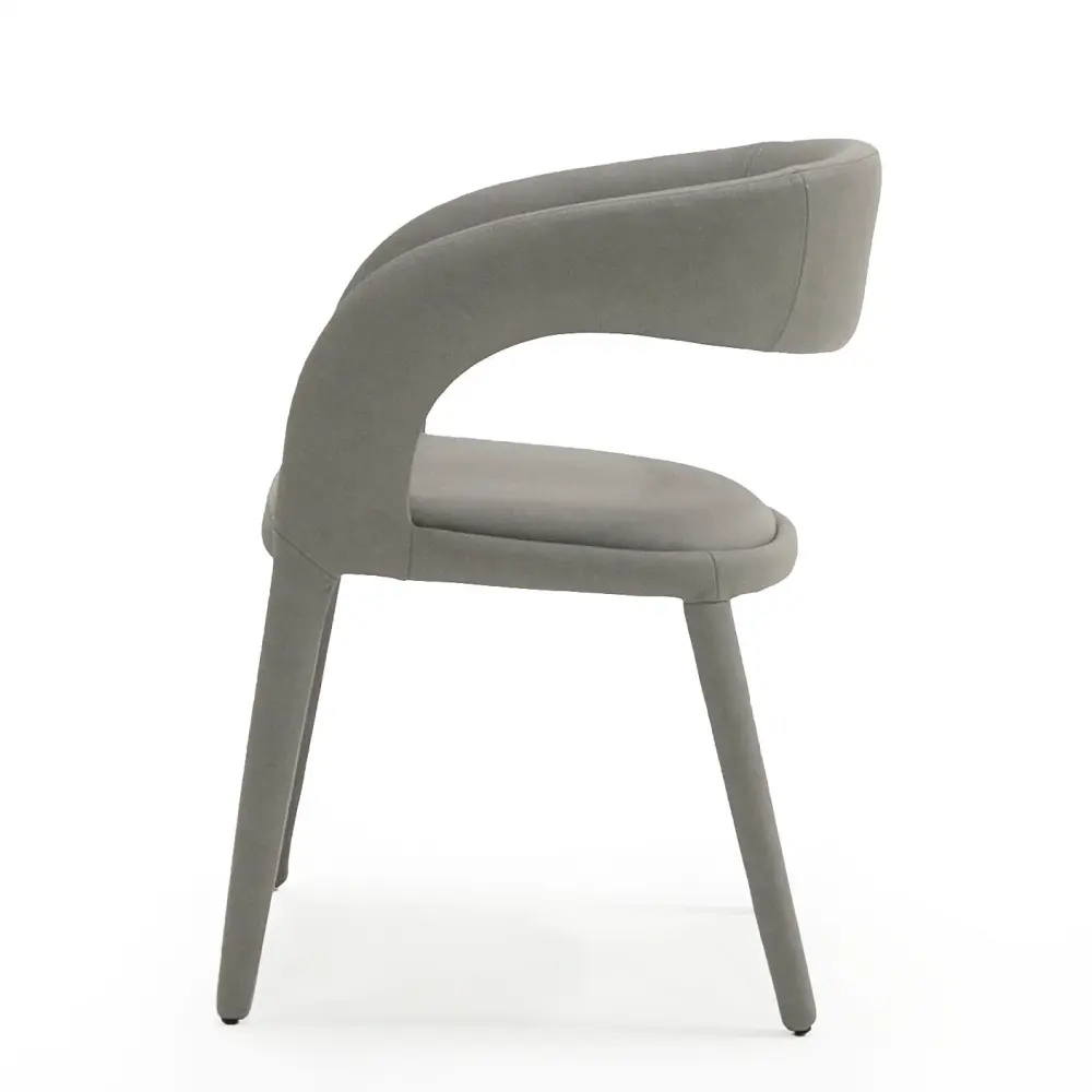 Modrest Faerron - Up-to-date Grey Leatherette Dining Chair