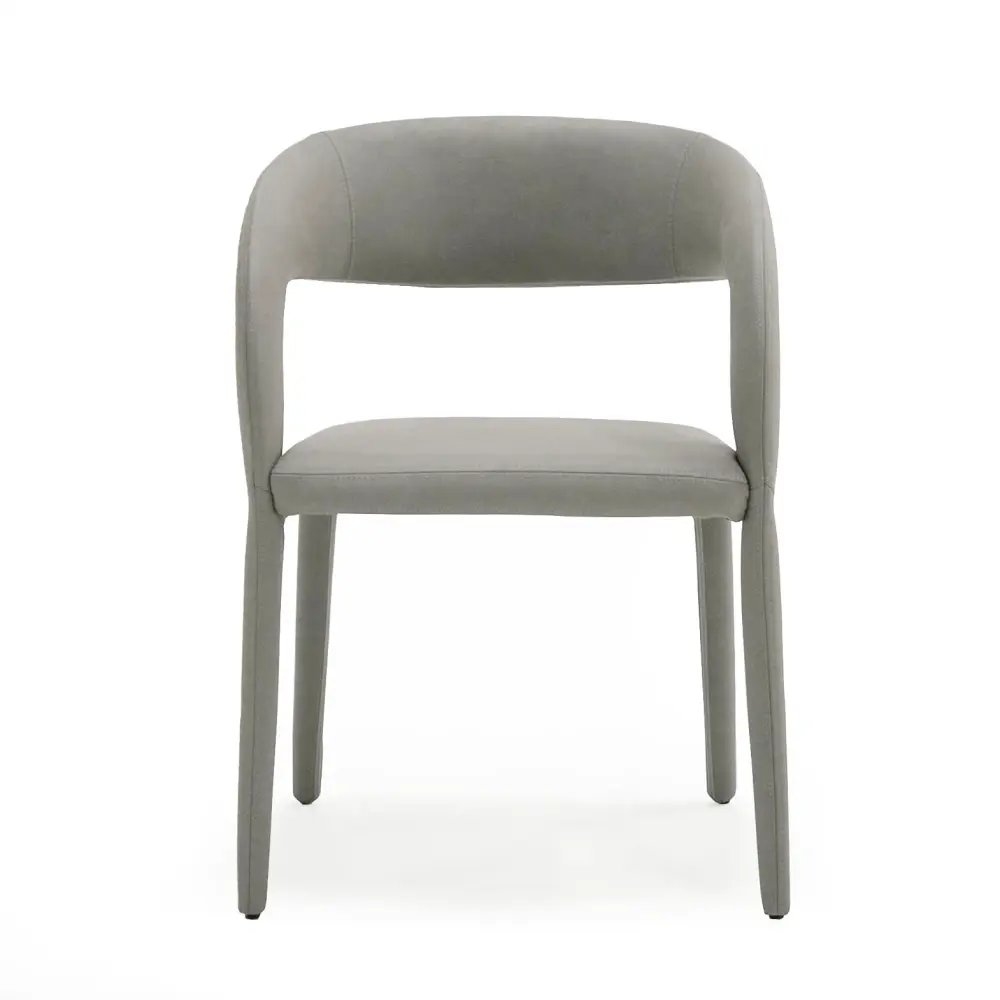Modrest Faerron - Up-to-date Grey Leatherette Dining Chair