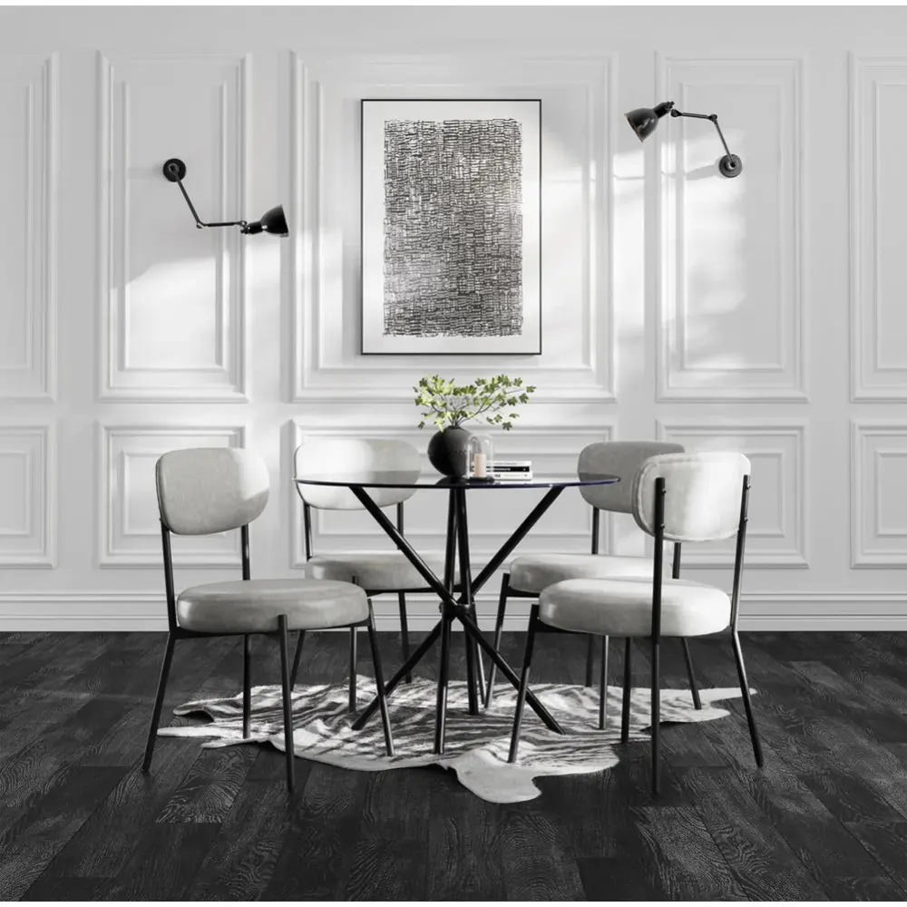 Ross Set 2 Dining Chairs - Graphite Grey | Outlet