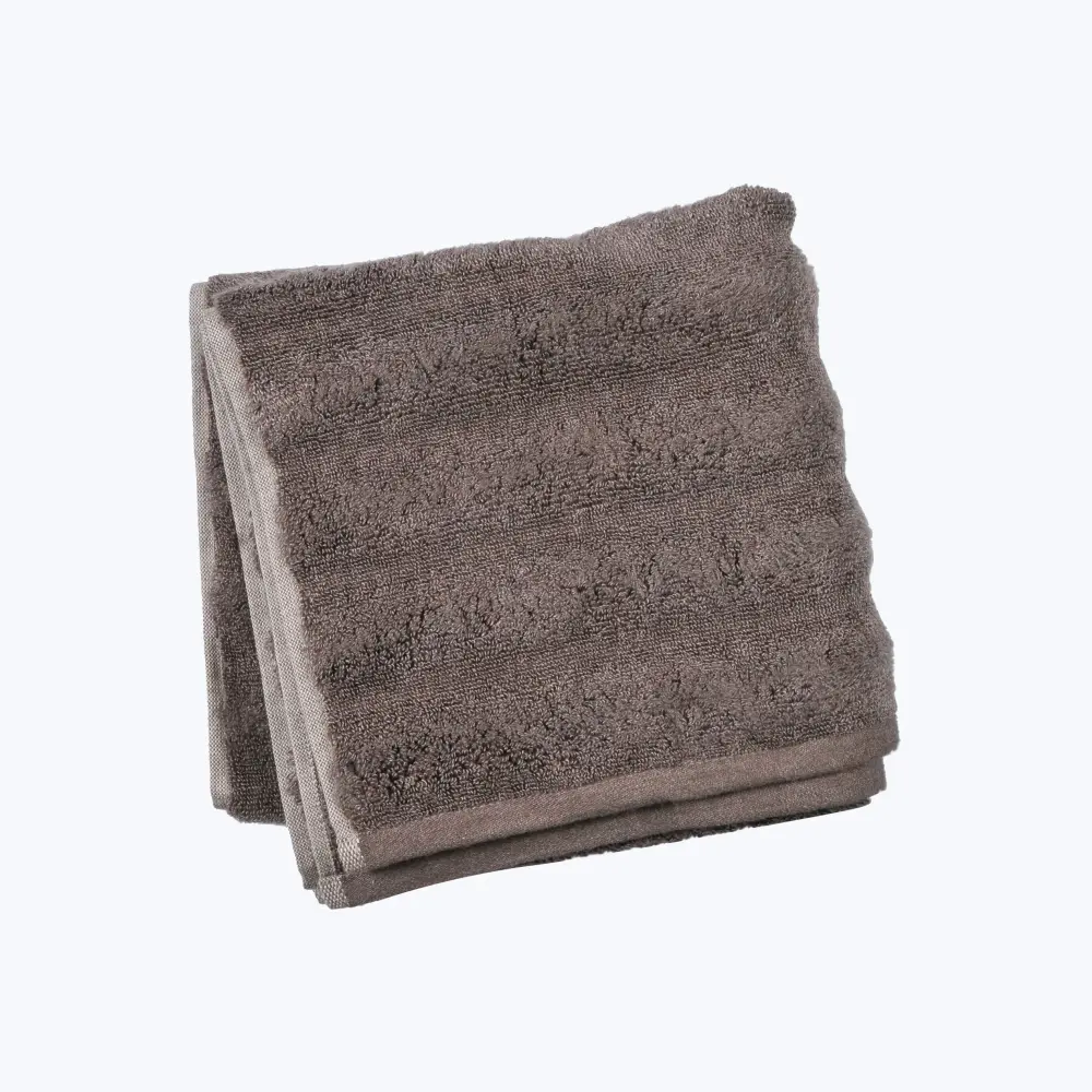 Ash Ribbed Hand Towel - Extra Absorbent