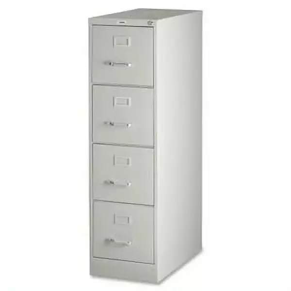 Lorell 4-Drawer Vertical File Cabinet 15 x 25 x 52 Security Lock and Ball-bearing Suspension