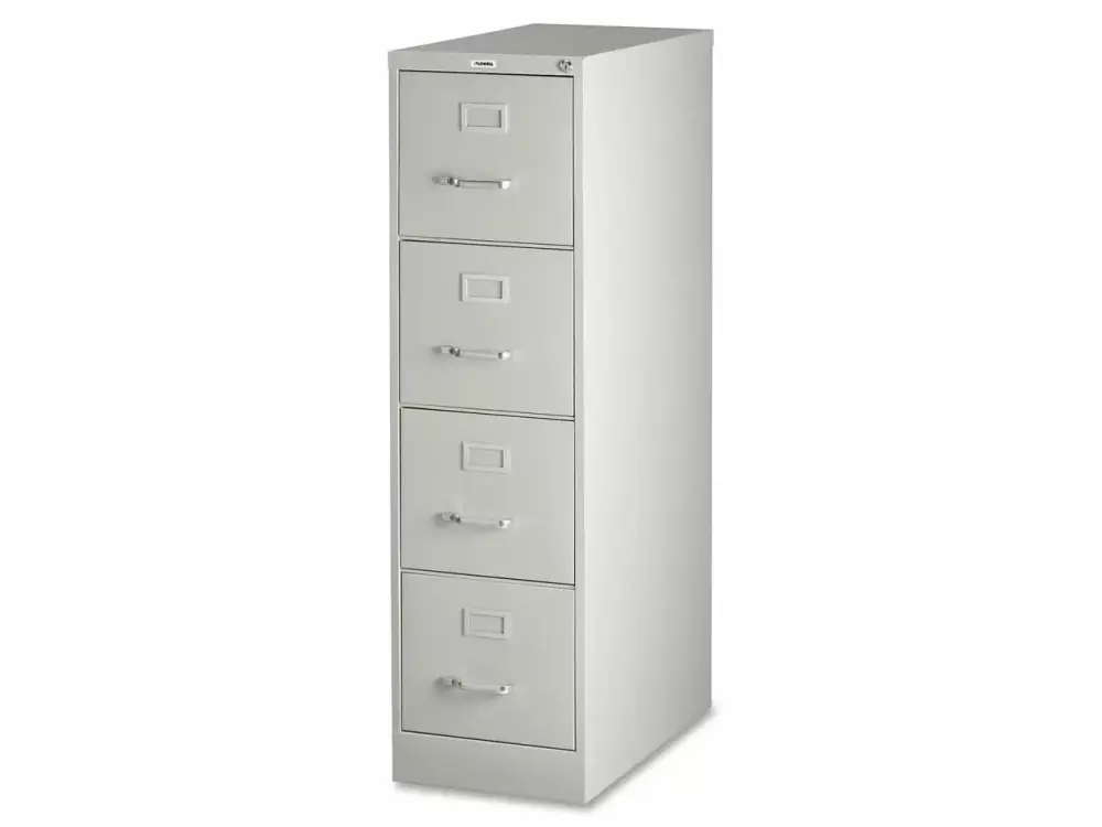 Lorell 4-Drawer Vertical File Cabinet 15 x 25 x 52 Security Lock and Ball-bearing Suspension