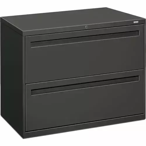 HON Brigade 700 Series 2-Drawer Lateral File Cabinet Charcoal Steel