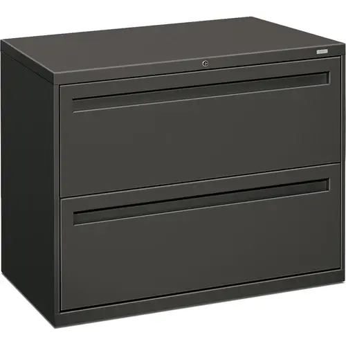 HON Brigade 700 Series 2-Drawer Lateral File Cabinet Charcoal Steel