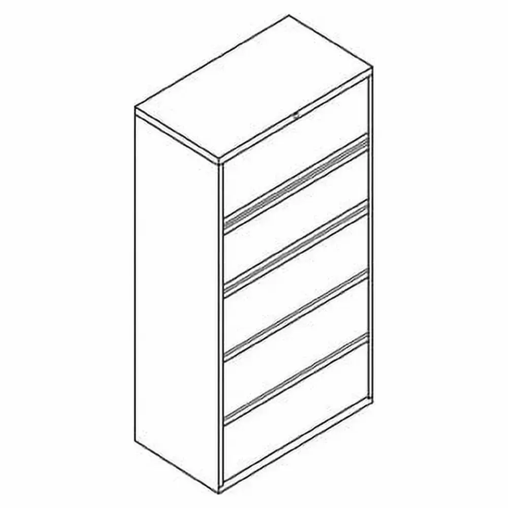 HON Brigade 800 Series 5-Drawer Lateral File Cabinet Shelves