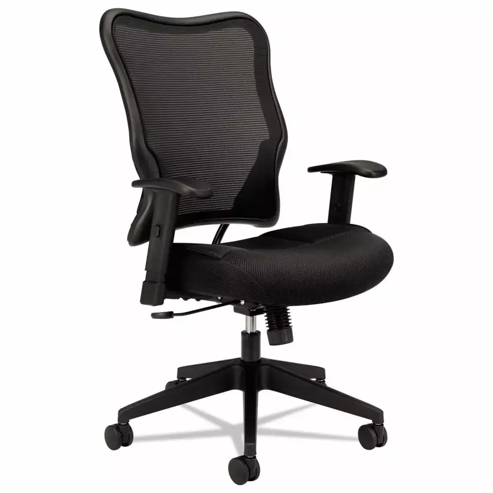 HON HVL702 Mesh High Back Task Chair Black Adjustable Seat Height 18 5 to 23 5 inches