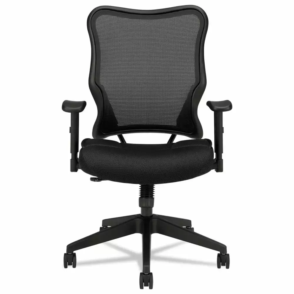 HON HVL702 Mesh High Back Task Chair Black Adjustable Seat Height 18 5 to 23 5 inches