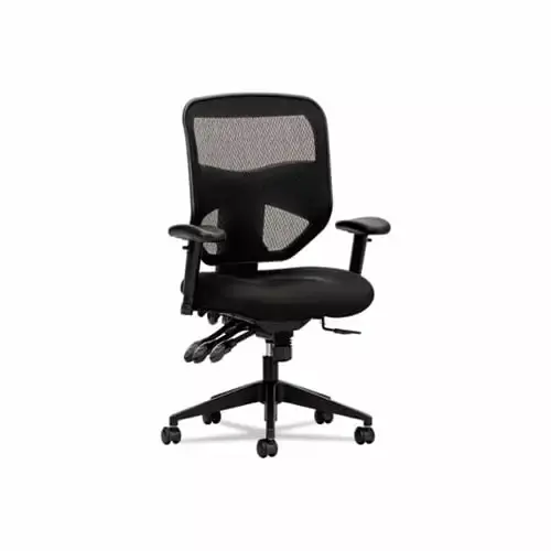 HON VL532 Series Mesh High-Back Task Chair Padded Mesh Seat Black BSXVL532MM10