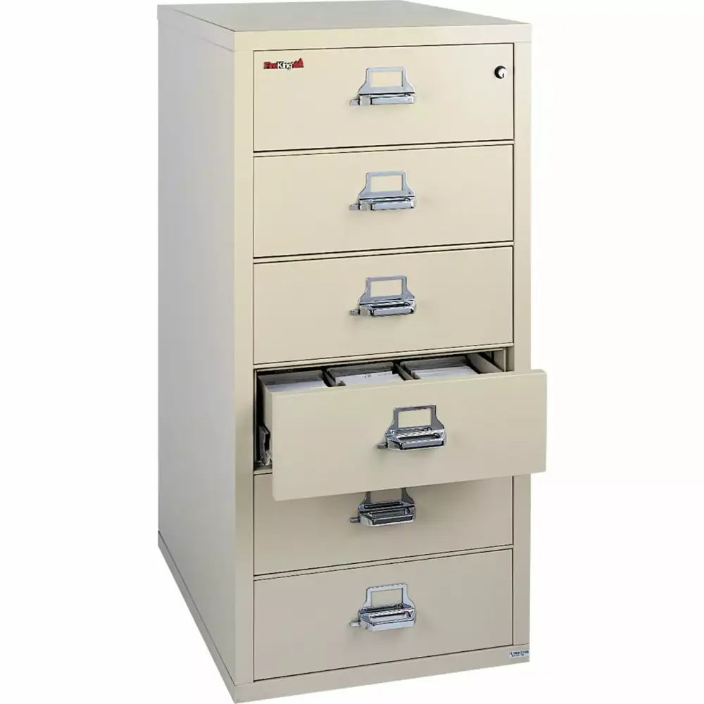 FireKing 6-2552-C 6-Drawer High Capacity File Cabinet Office Storage