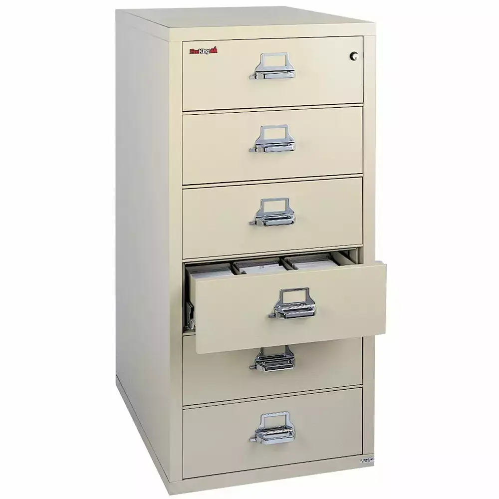 FireKing 6-2552-C 6-Drawer High Capacity File Cabinet Office Storage