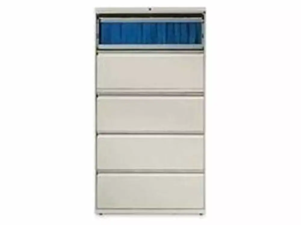 Lorell Telescoping Suspension 5-Drawer Lateral File Cabinet High-Capacity Office Storage