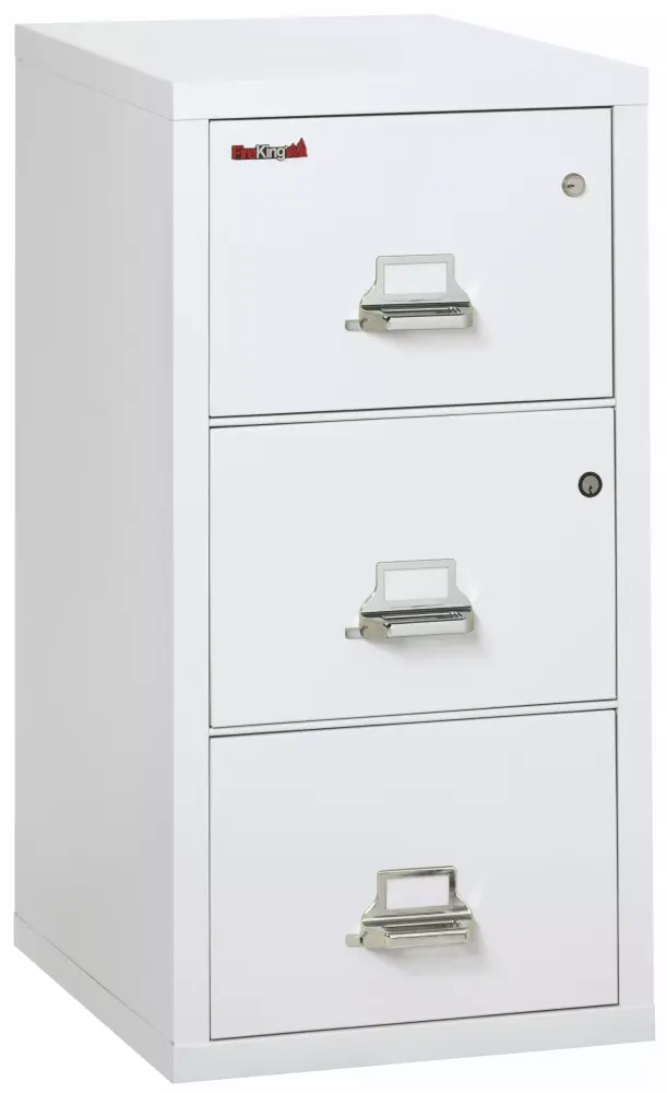 Office Industrial 3 Drawer Vertical Legal Size High Security File Safe Arctic White FireKing