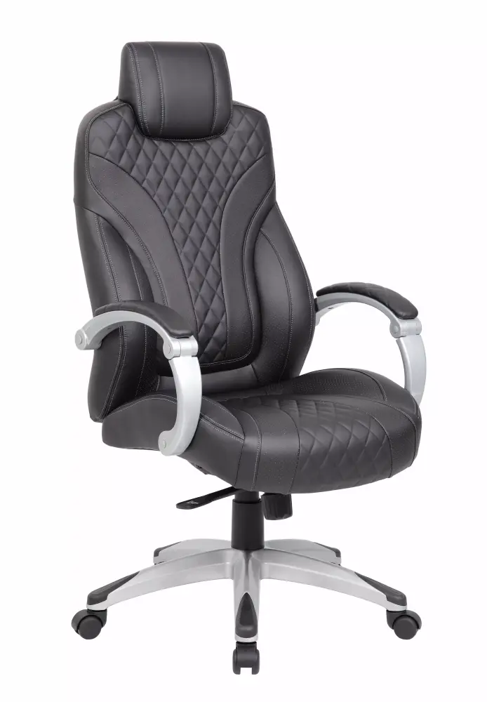 Boss Office Executive Hinged Arm Chair Black Ergonomic Office Chair Boss Office Products