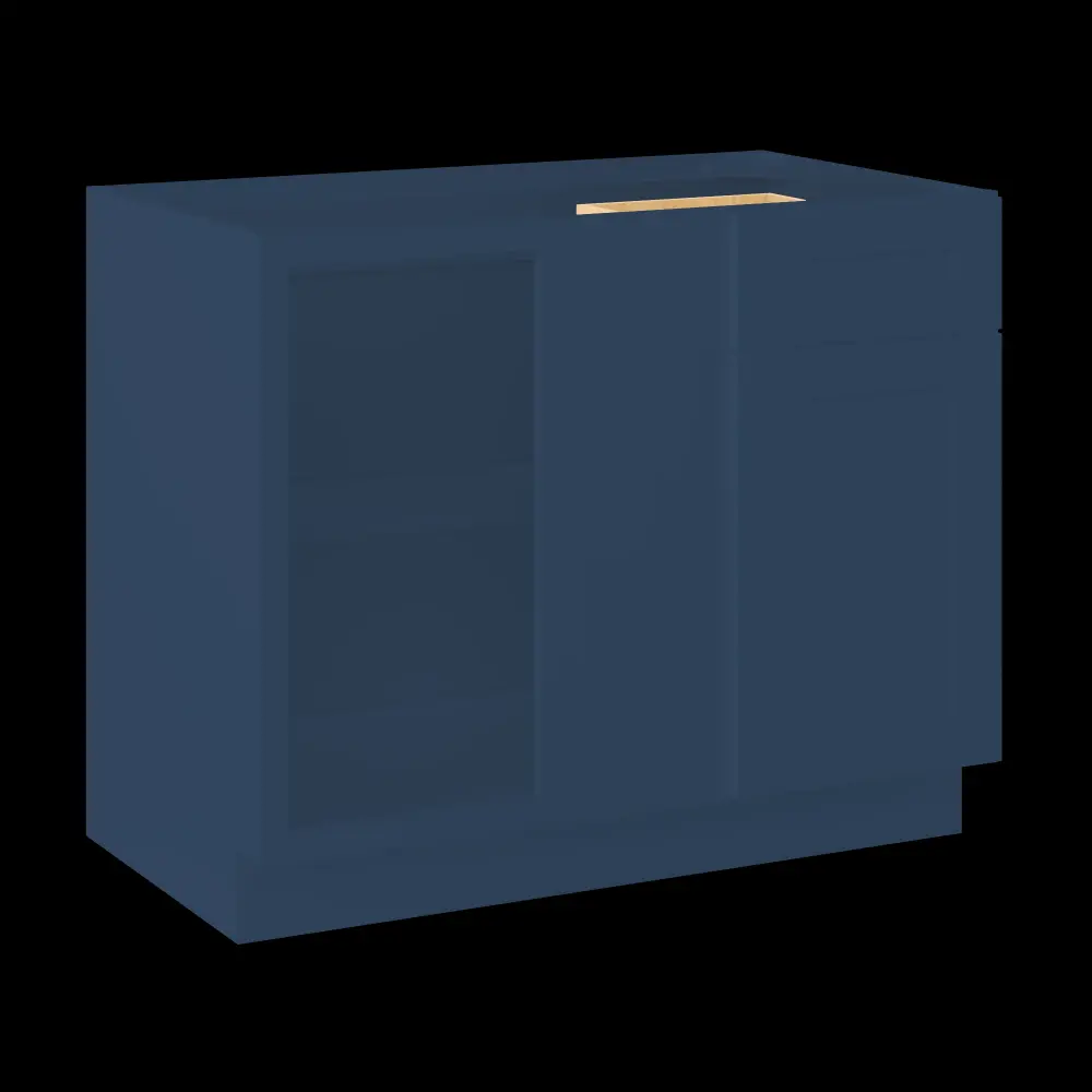 Blind Corner Base Kitchen Cabinet SCB42 Danbury Navy LessCare 42 . width 34.5 . height 24 . depth