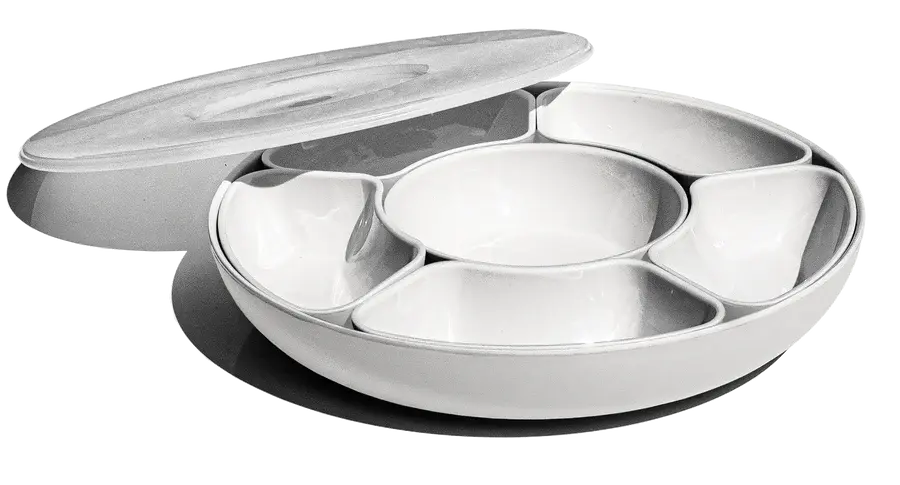 Divided Server Lazy Susan Base & Lid