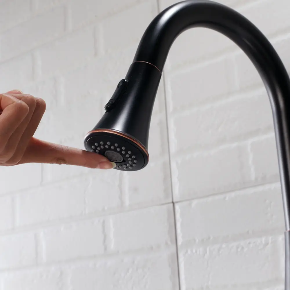 Kitchen Faucet Pull Out Sprayer - Oil-Rubbed Rustic gold